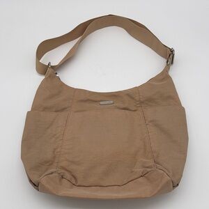 Baggallini Tan Large Nylon Travel Bag BLEMISH